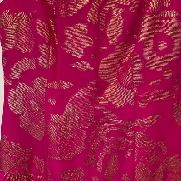 Marchesa Pink/Gold Dress so 6 - Picture 2 of 5
